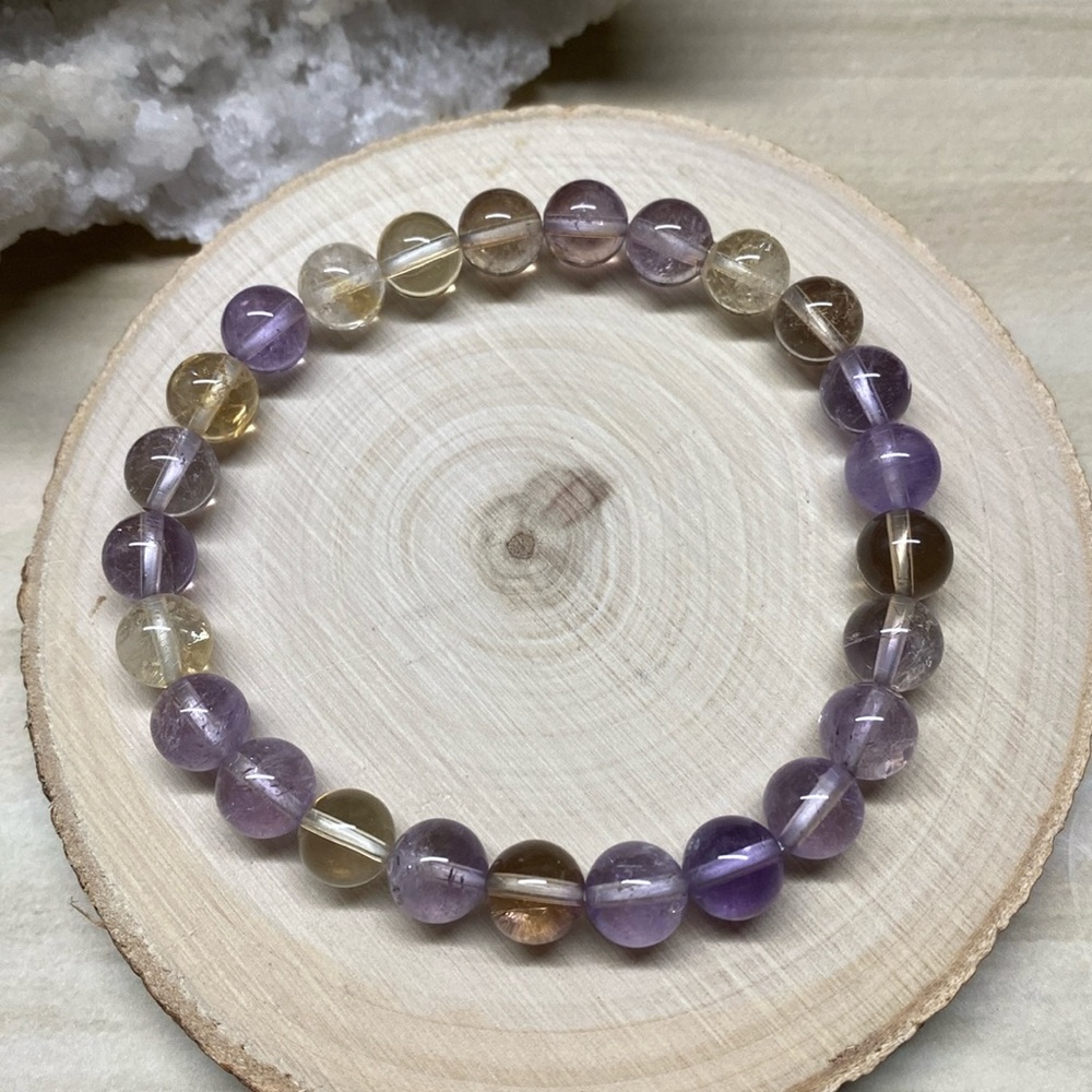 Ametrine Gemstone Stretch Bracelet